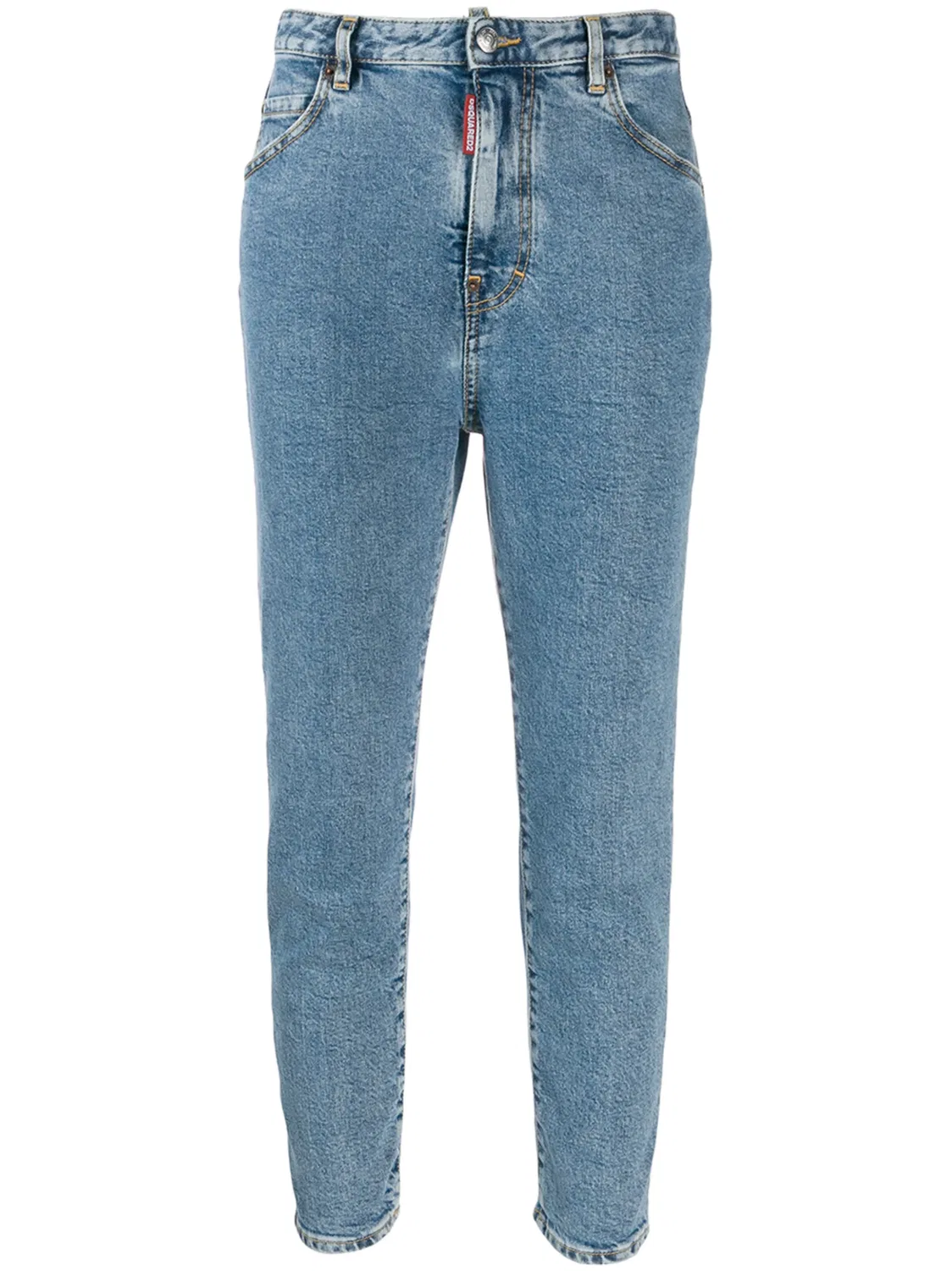 Укороченные джинсы скинни Dsquared2, синий