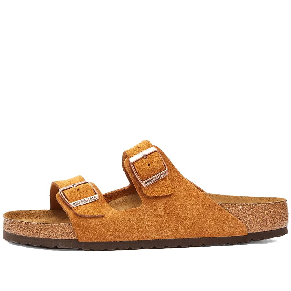 Сандалии Birkenstock Arizona Soft Footbed Suede Leather, коричневый