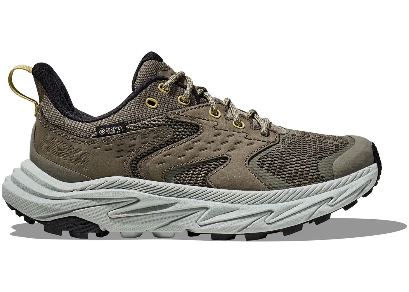 Детские кроссовки для мальчиков и девочек с мембраной Hoka One One Anacapa 2 Low Gore-Tex, Olive Haze Mercury