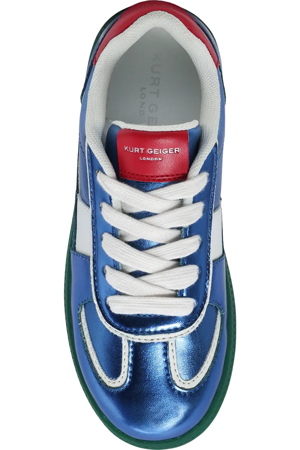 Кроссовки детские ретро из кожи и замши Lloyd Kurt Geiger London, Blue Multi — фото 4