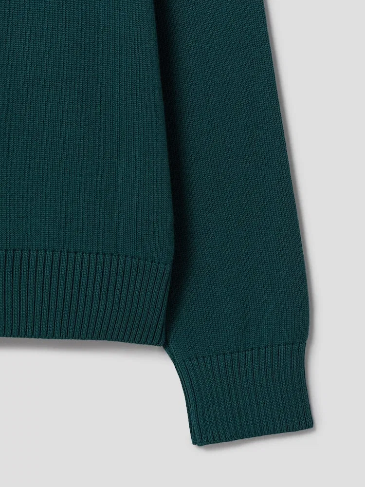 Свитер Polo Boxy от AMI PARIS, Green — фото 4