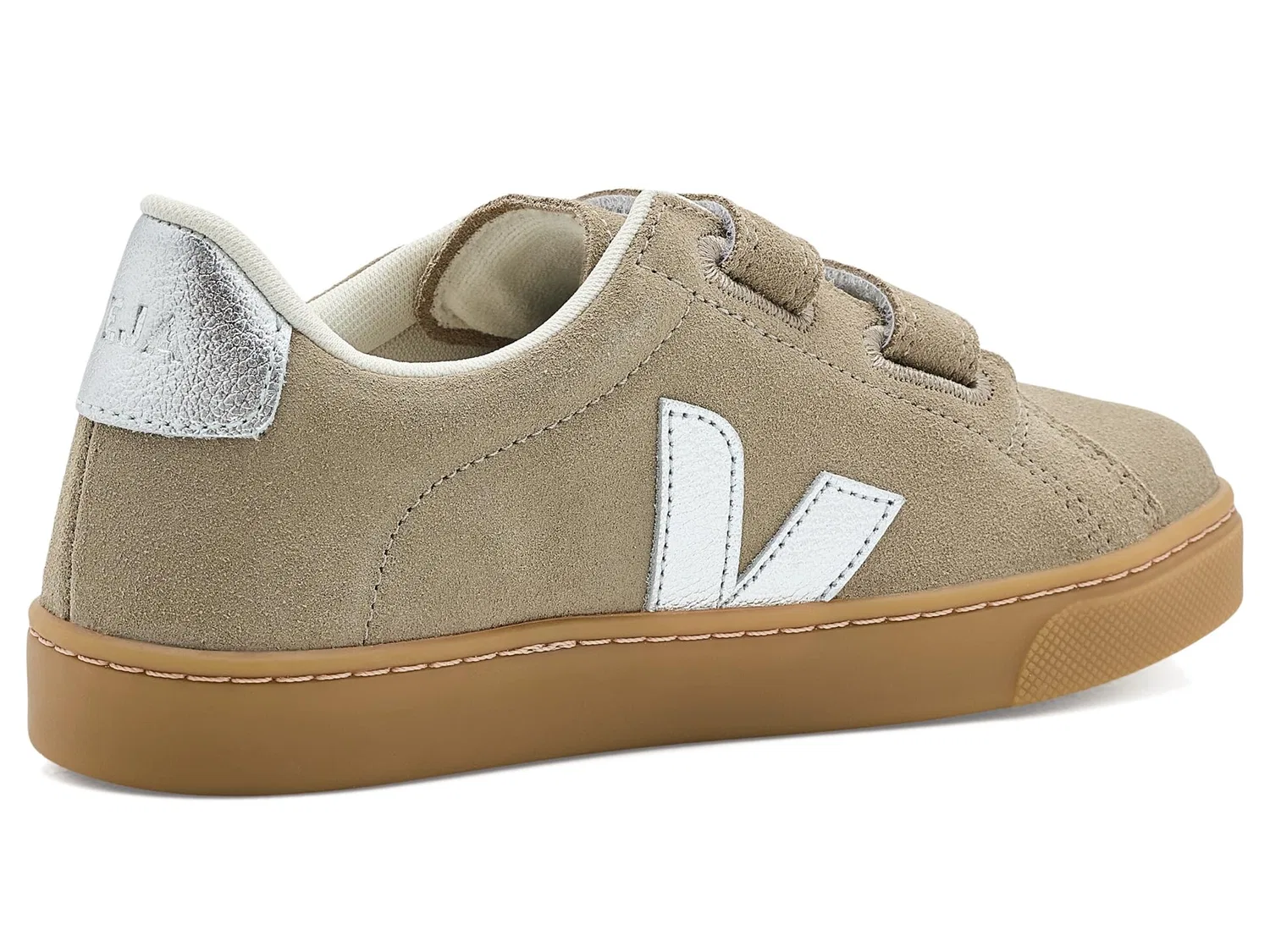 Кроссовки Small Esplar (для маленьких и больших детей) Veja Kids, Taupe/Silver — фото 4