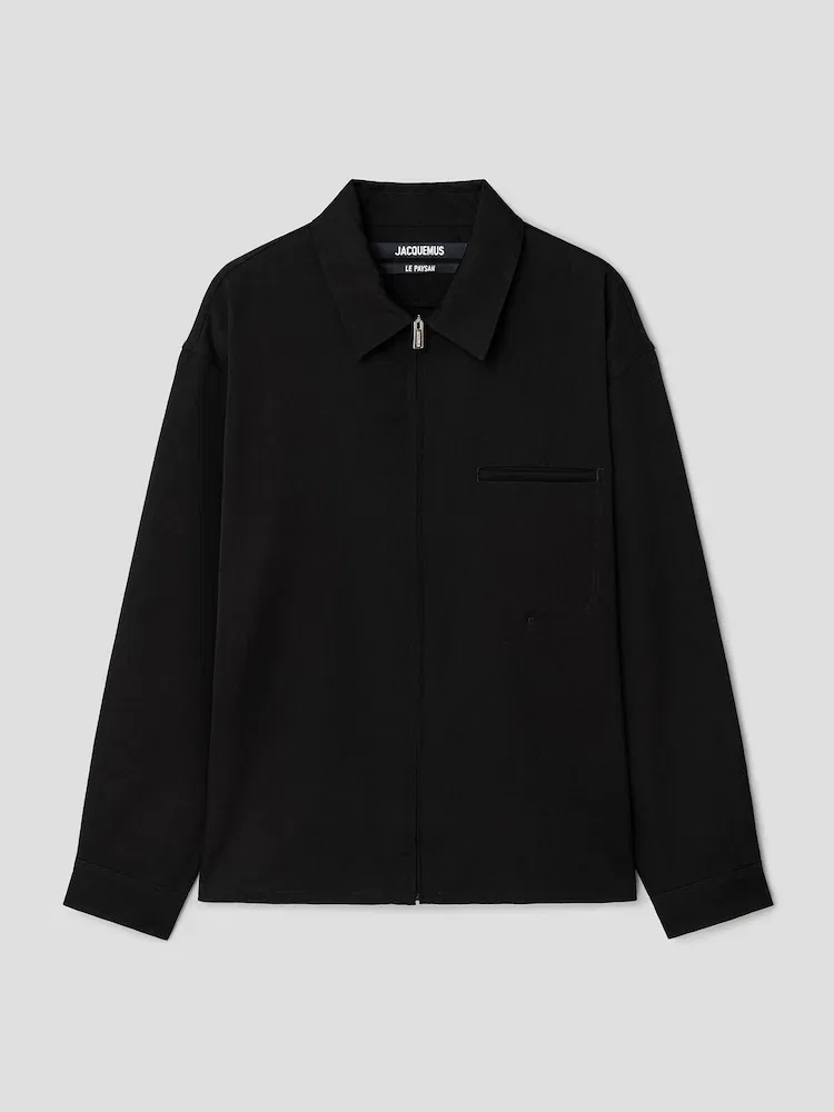 Рубашка прямого кроя La Chemise Mecano JACQUEMUS, Black