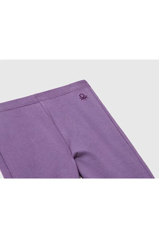 Детские леггинсы для девочек скинни с принтом United Colors Of Benetton, Purple — фото 3