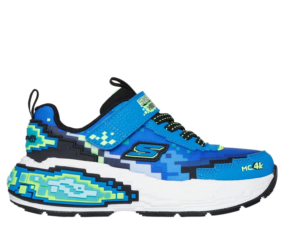 Детские кроссовки Mega-Craft 4K Skechers, синий/лаймовый