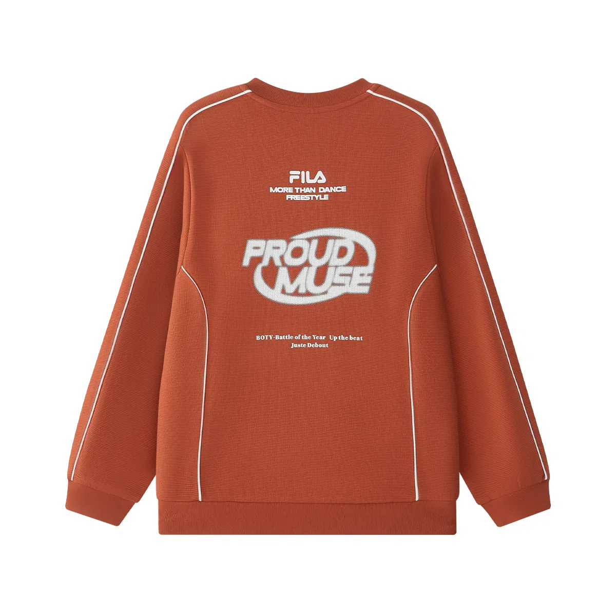 Детский свитшот с круглым вырезом FILA KIDS, Light Rusty Red — фото 3