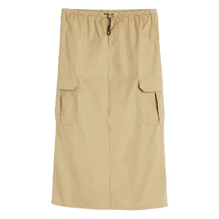 

Юбка H&M Parachute Cotton, бежевый