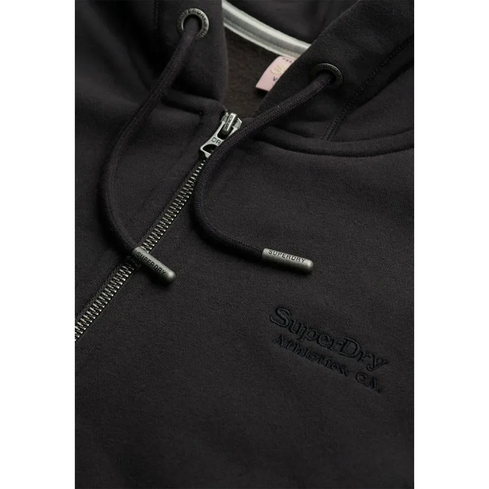 Худи на молнии Superdry Essential Logo, черный — фото 2