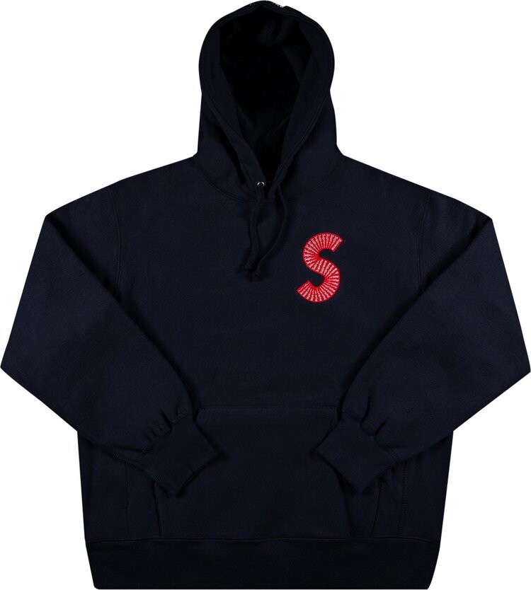 

Толстовка Supreme S Logo Hooded Sweatshirt 'Navy', синий