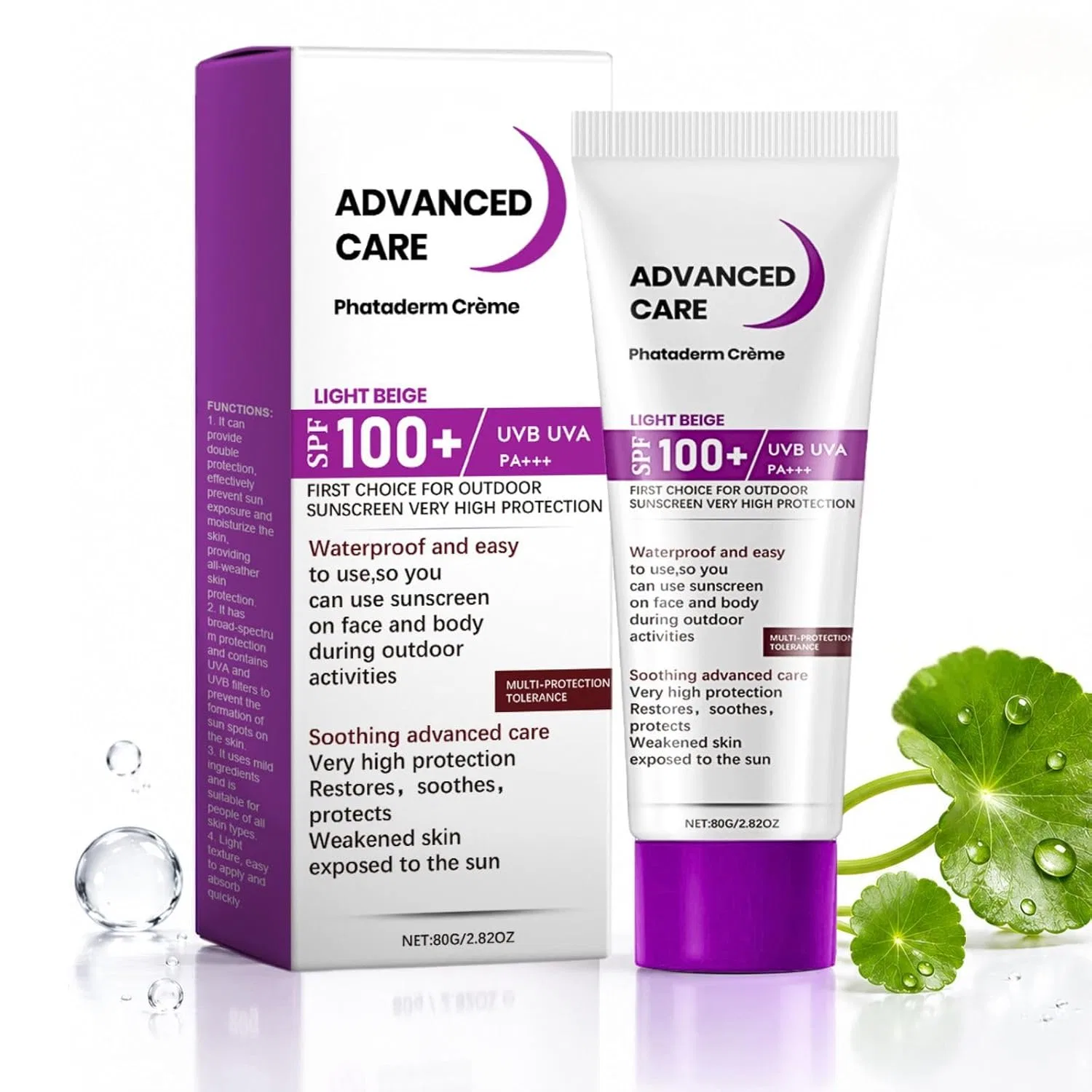 Солнцезащитный крем для лица и тела SPF 100, SNOCKOO, 80 г