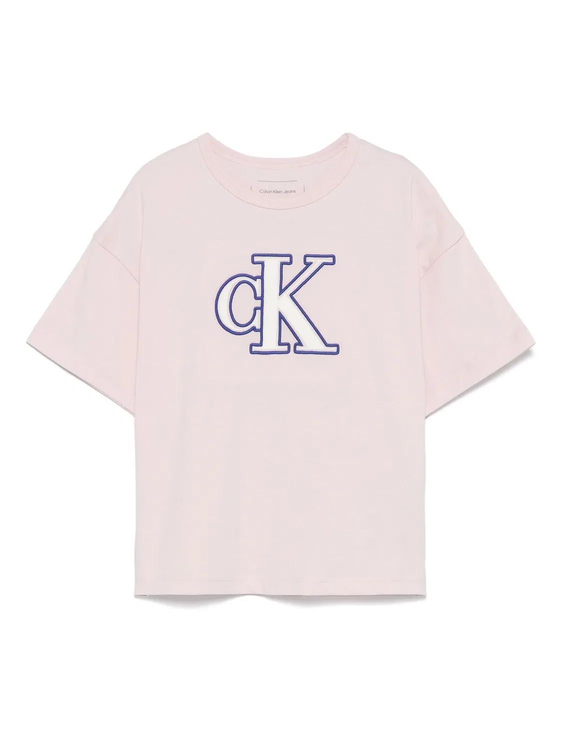 Футболка с монограммой Calvin Klein, светло-розовый