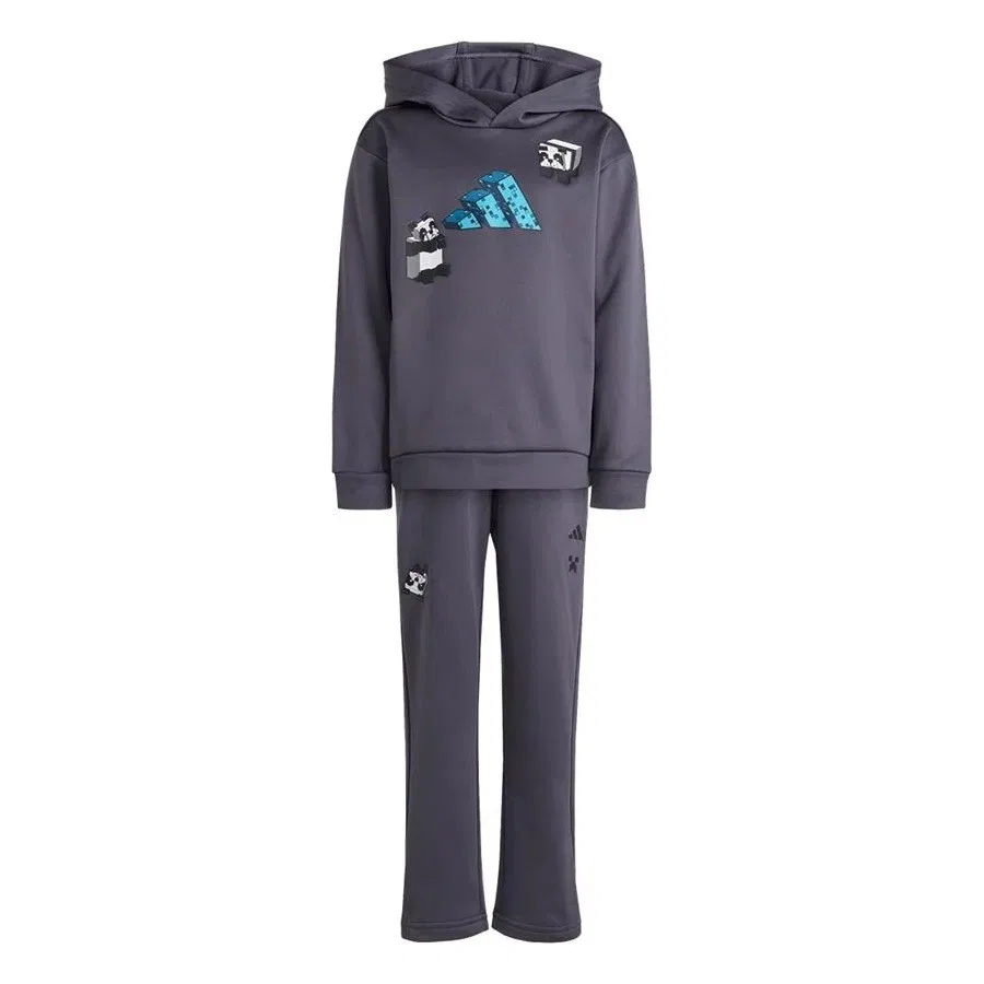 Детский спортивный комплект LK MC JOG SET adidas, Серый — фото 2
