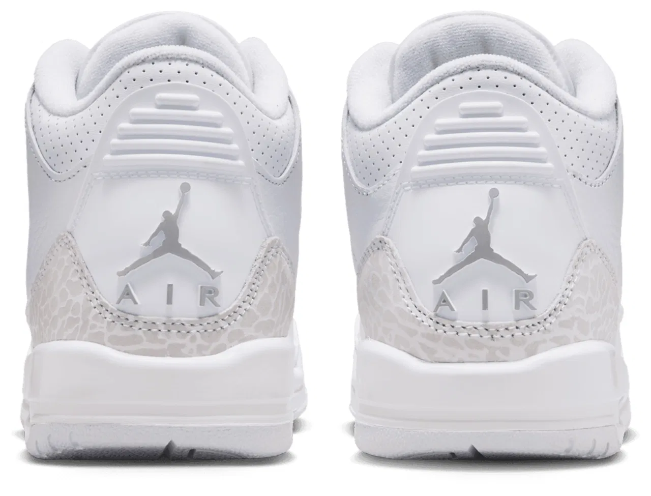 Кроссовки для мальчиков Retro 3 Jordan, цвет White/Metallic Silver/White — фото 3