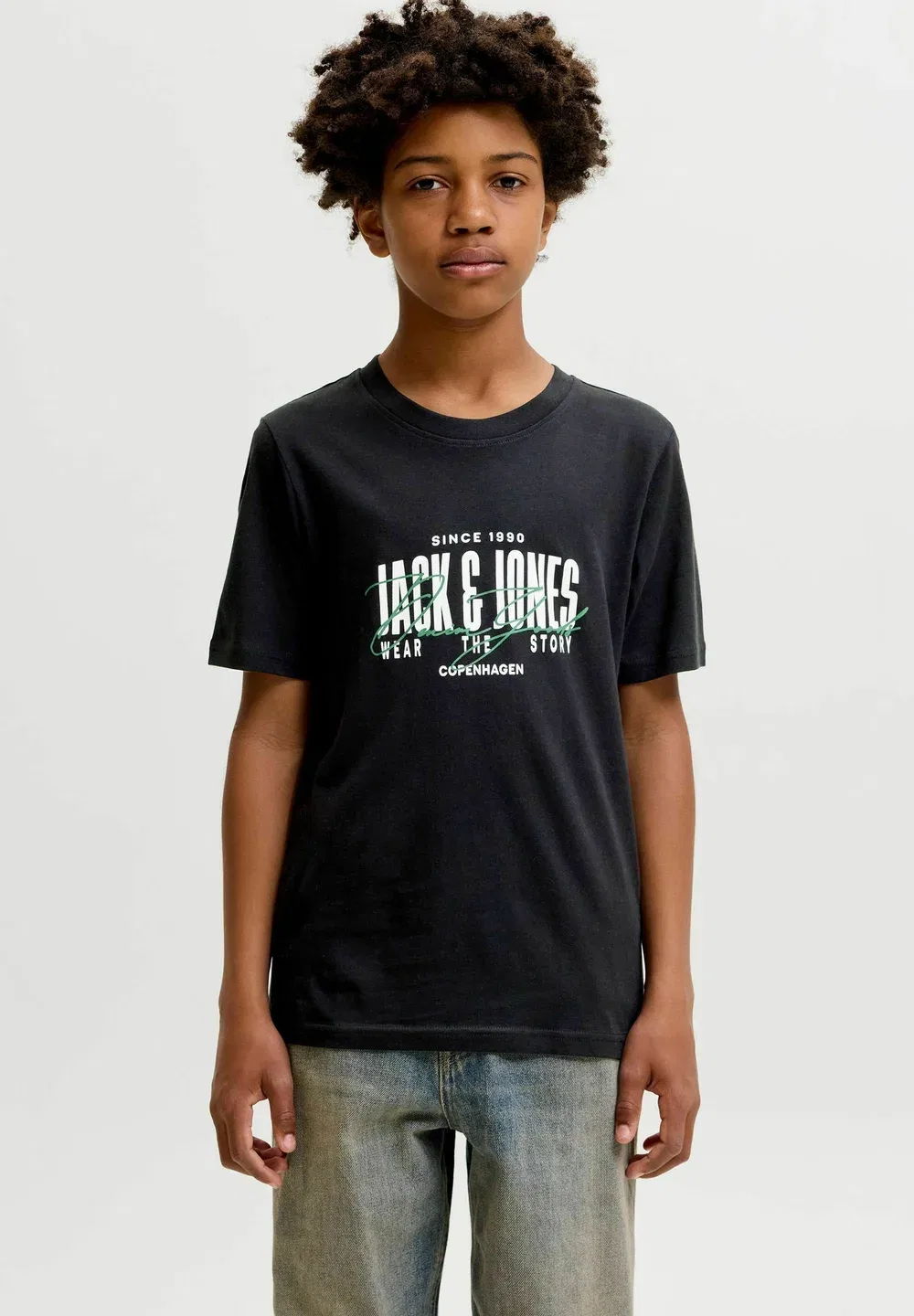 Набор из 3 футболок для подростков - футболки с принтом Jack & Jones Junior, Black — фото 4