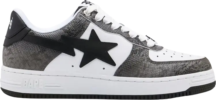 

Кроссовки Bapesta Black Snakeskin, серый