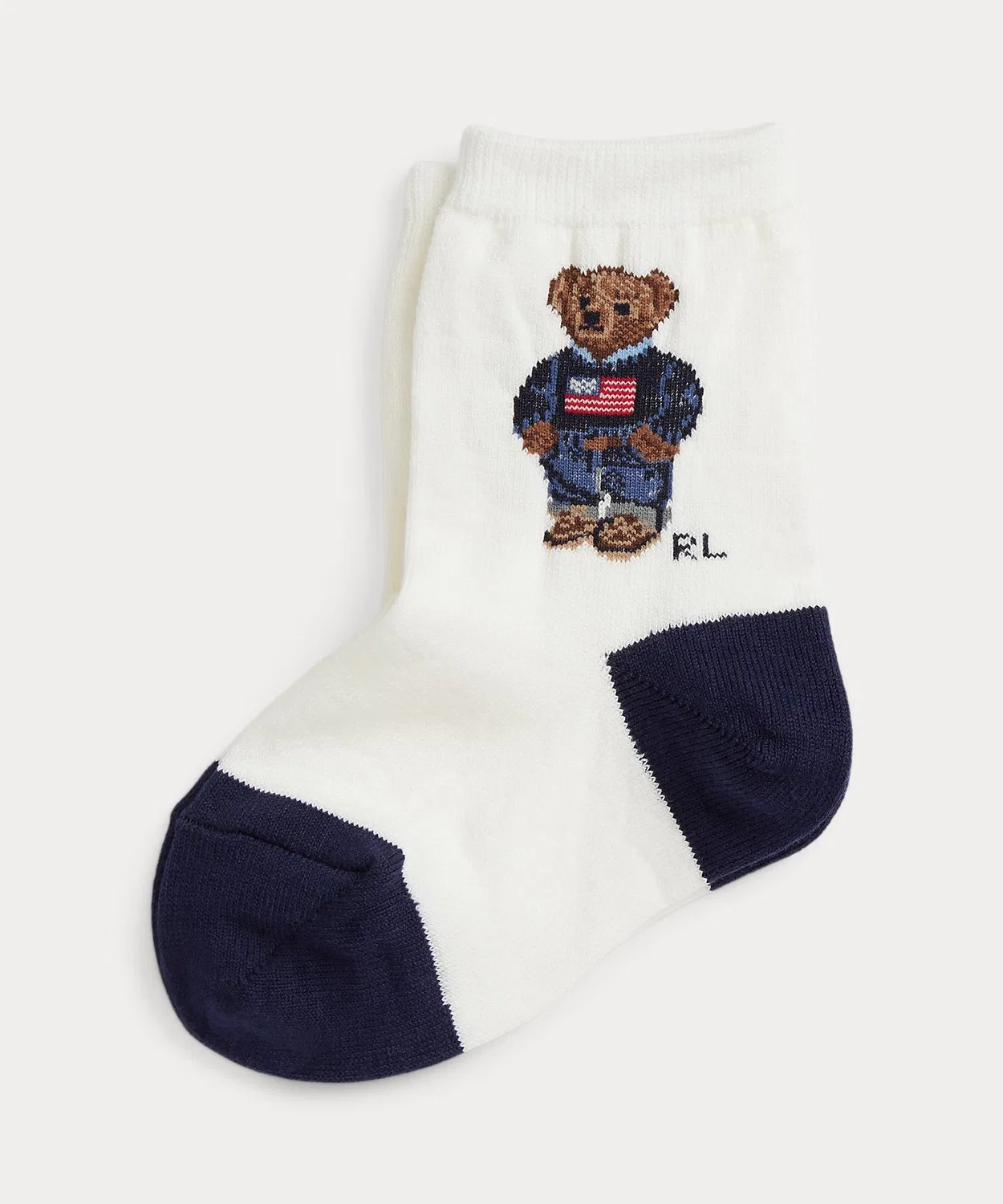 Детские носки-гольфы с принтом Polo Bear POLO RALPH LAUREN CHILDRENSWEAR, White
