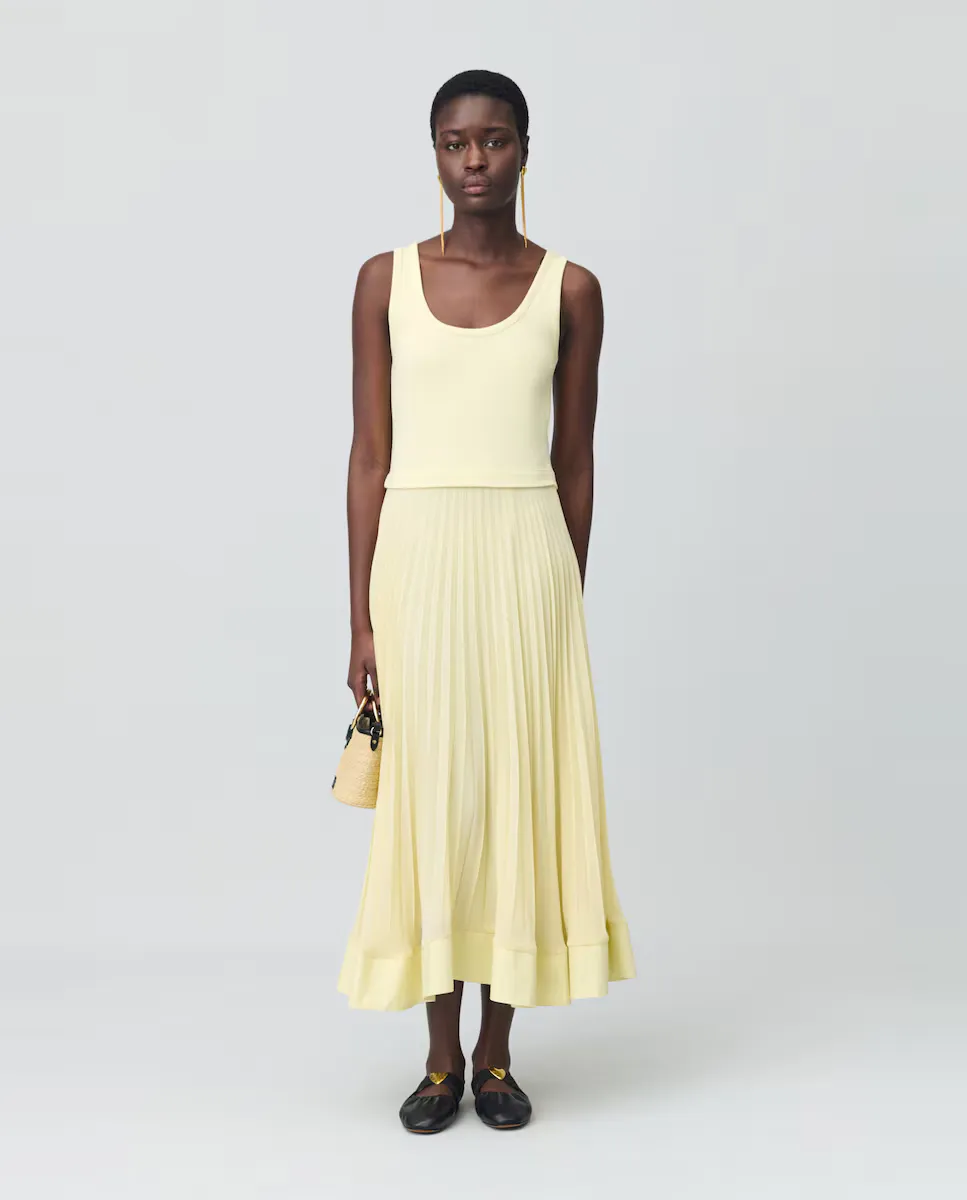 

Длинное платье с обманкой Claudie Pierlot, жёлтый