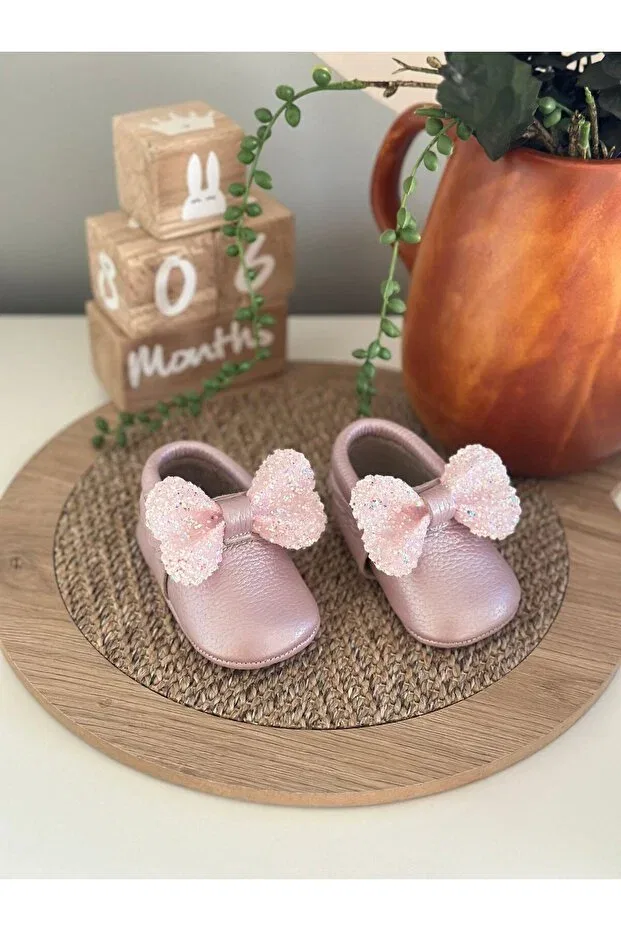 Детские туфли-лоферы без каблука Lilac podi leather baby loafers Li Puna, Lilac
