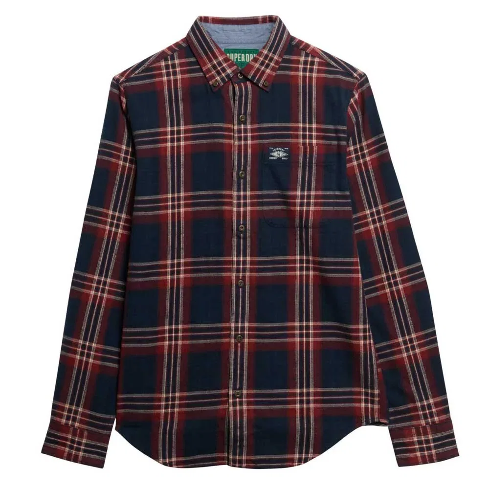 Рубашка с длинным рукавом M4011047A Superdry, синий — фото 3