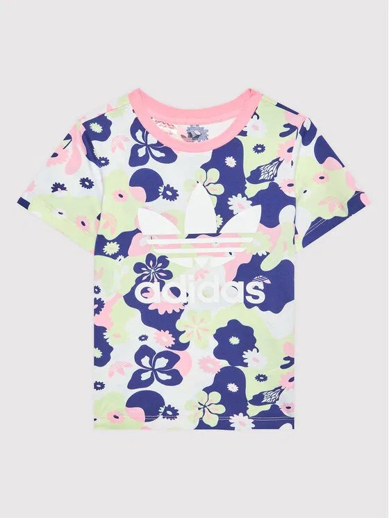Футболка regular fit Flower Allover Print Adidas, мультиколор