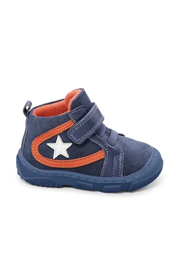 Детские туфли для мальчиков кожаные Sanbe, Denim