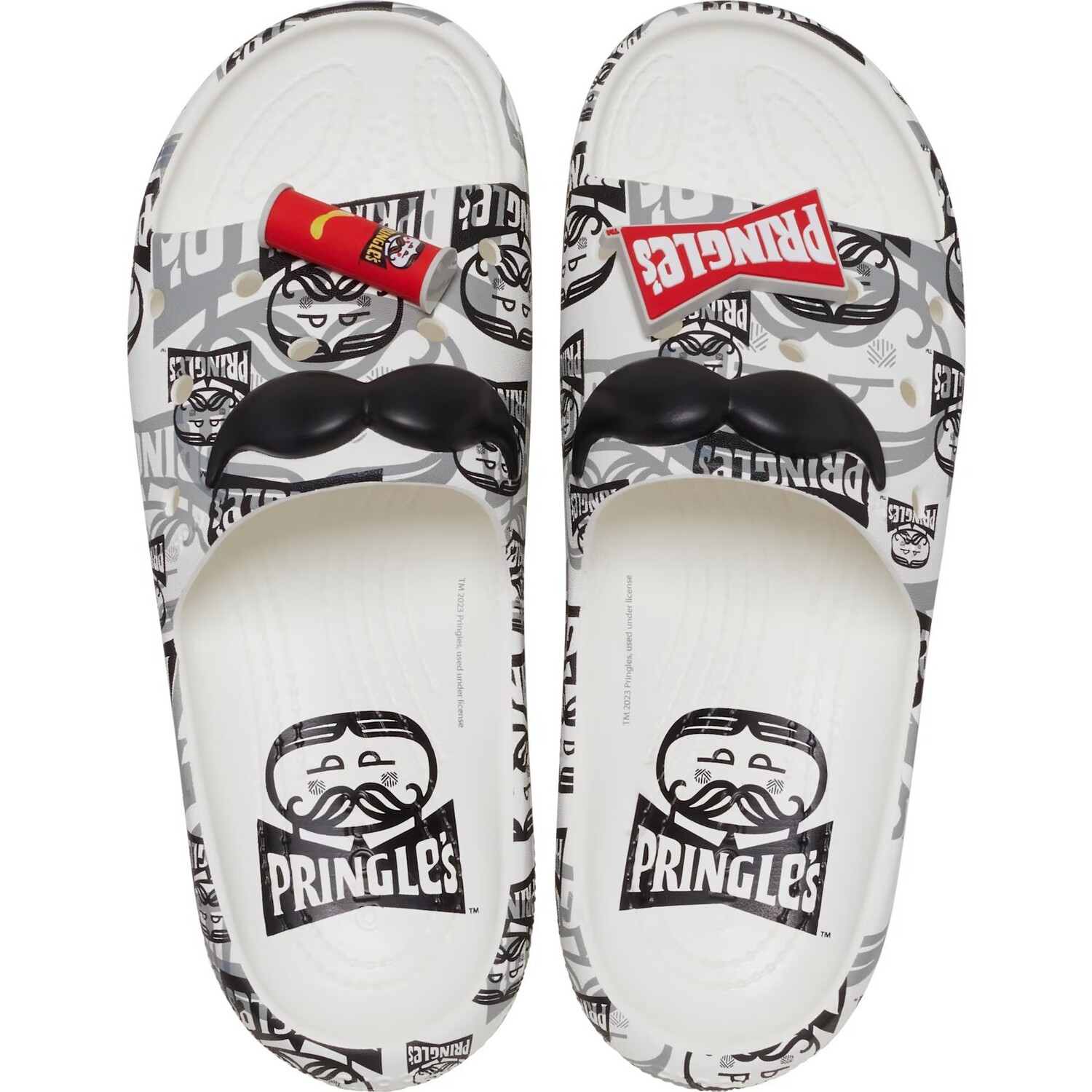 

Шлепанцы Crocs Classic x Pringles Unisex, черный/белый