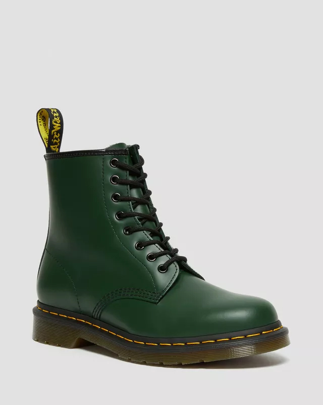 

Ботинки Dr. Martens 1460 Smooth Leather Lace Up, зеленый