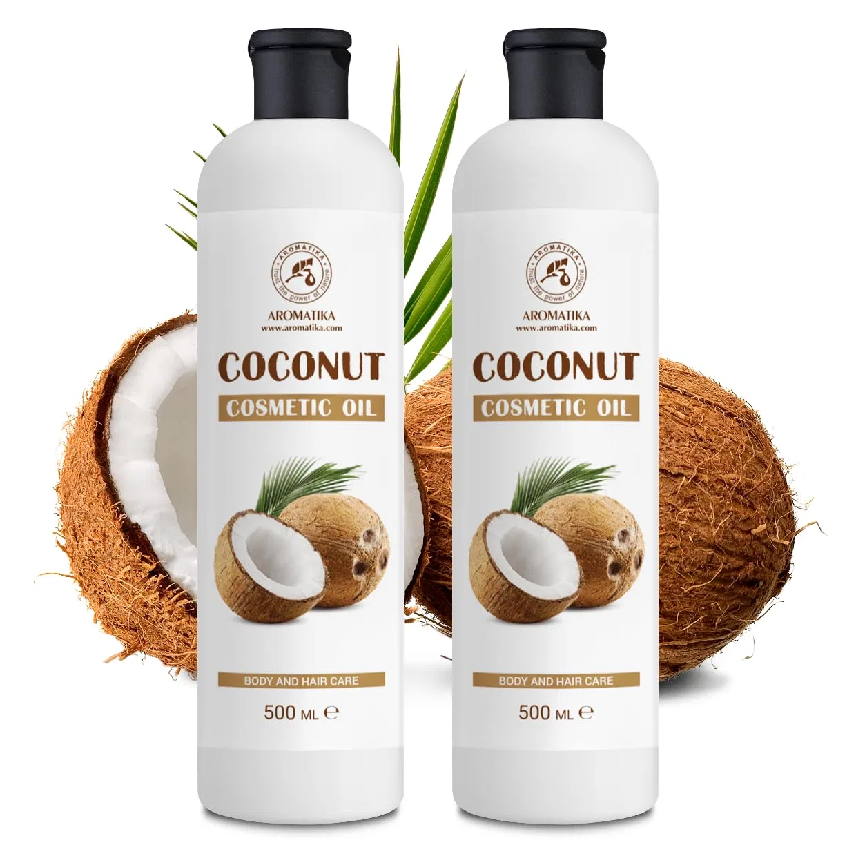 Масло кокосовое косметическое AROMATIKA, набор 2 x 500 мл, 1000 мл Aromatika Trust The Power Of Nature — фото 2