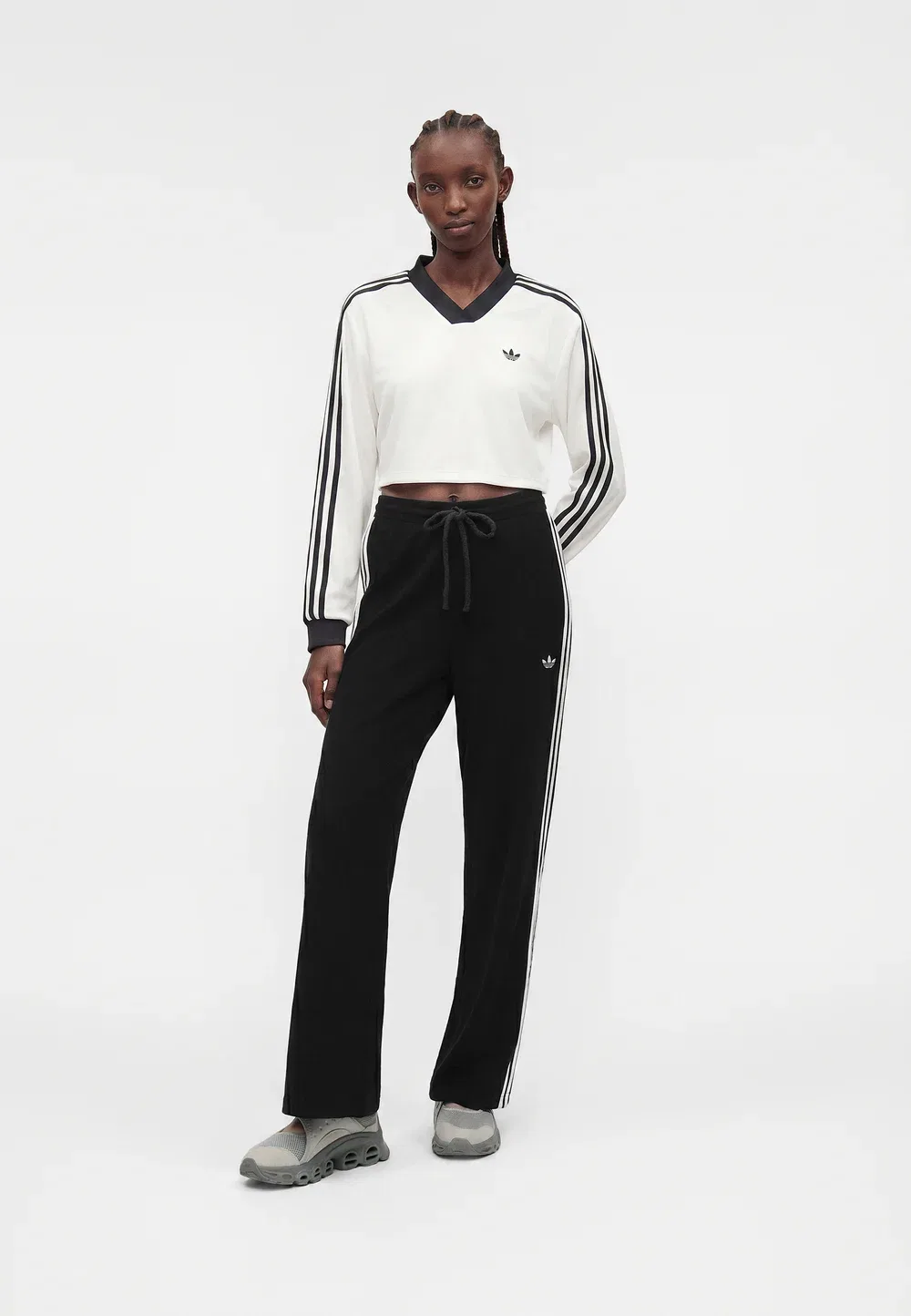 Жар-Птица - брюки Adidas Originals, Black/White — фото 2