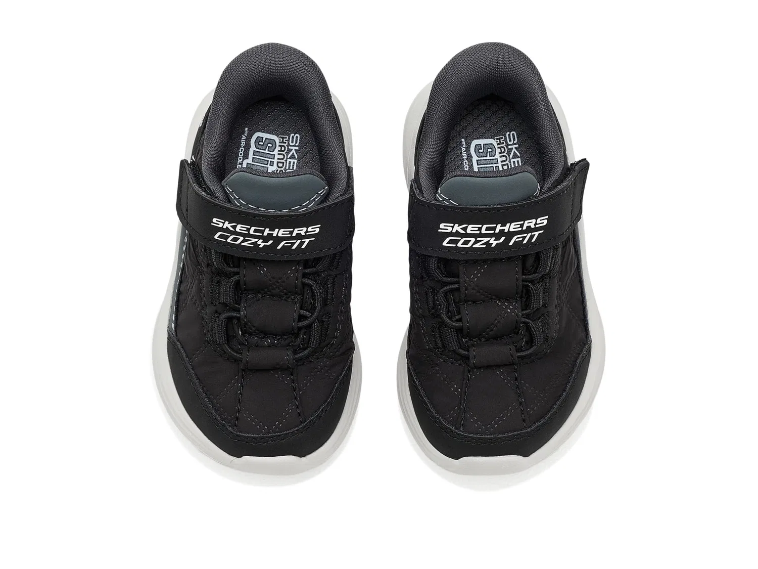 Кроссовки Hands-Free Slip-Ins-Comfy Sprints 404210N (для малышей) Skechers Kids, Black/White — фото 3