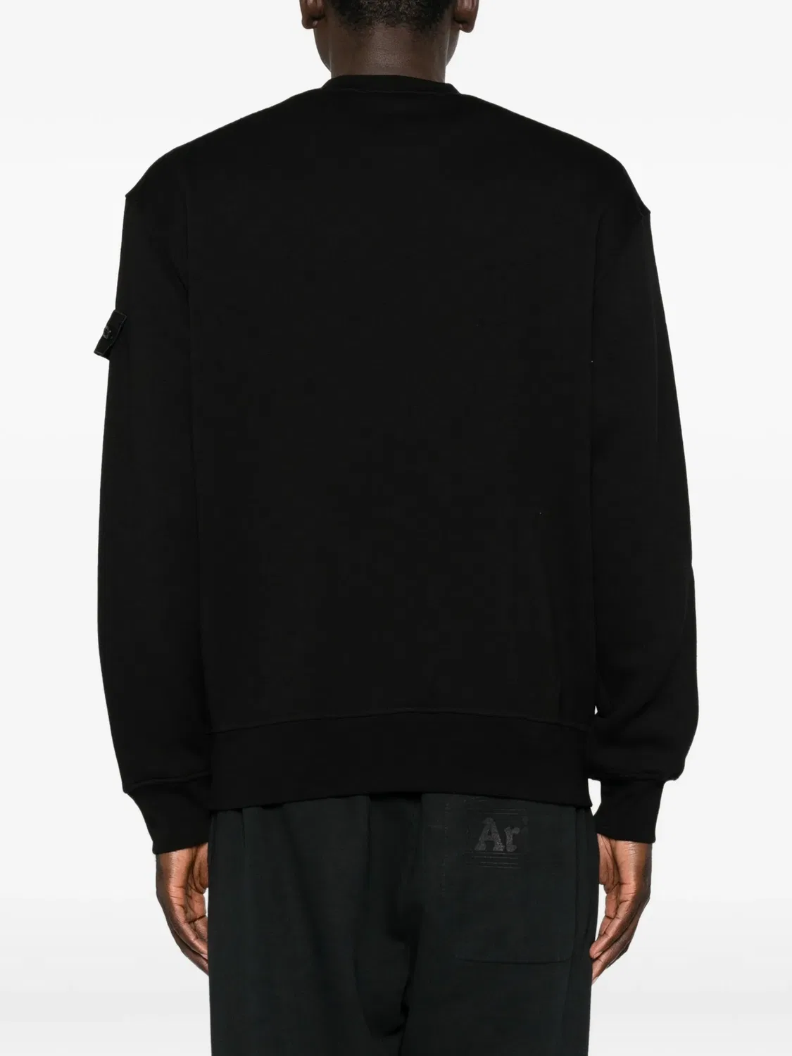 Stone Island Джемпер с нашивкой-логотипом черный — фото 3