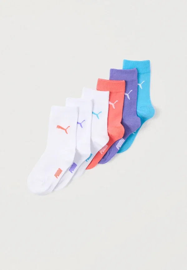Носки 6 штук, хлопок Puma, белый/фиолетовый/розовый