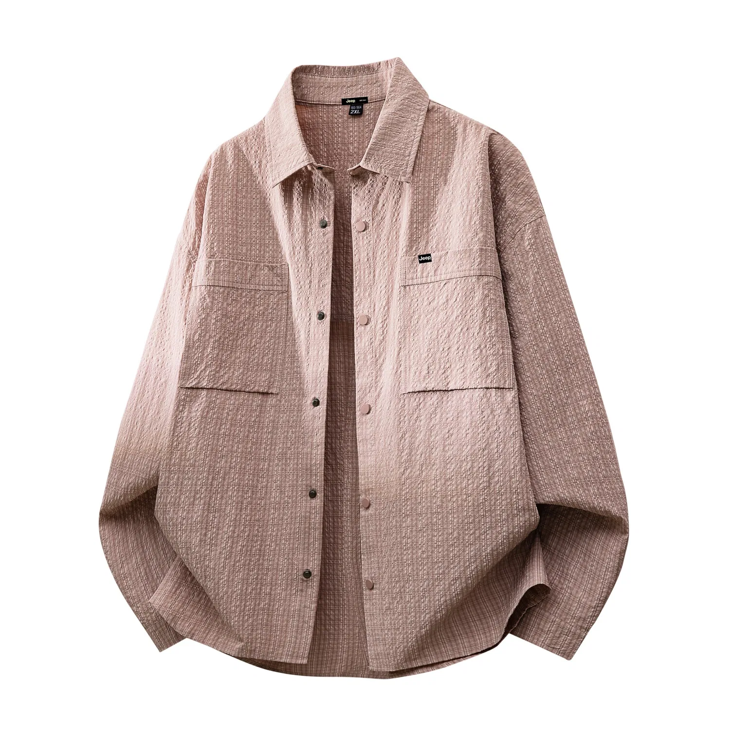 Детская рубашка с воротником прямого кроя Jeep Leisure Collection, Pink