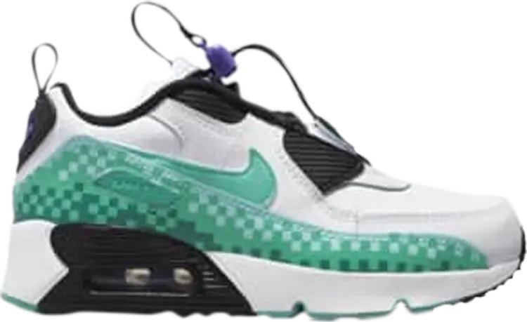 

Кроссовки Nike Air Max 90 Toggle SE PS 'White Psychic Purple Washed Teal', белый
