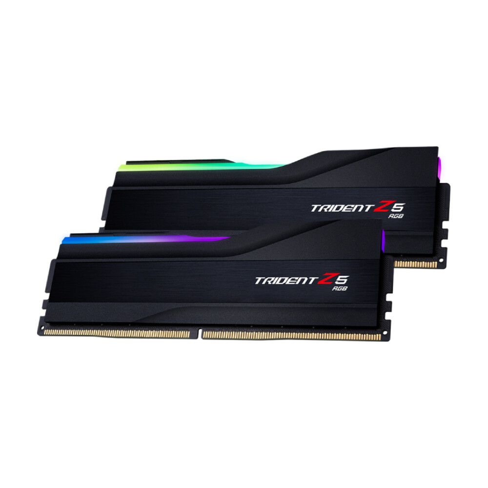 

Оперативная память G.SKILL Trident Z5 RGB, 48 Гб DDR5 (2x24 Гб), 8000 МГц, CL40, F5-8000J4048F24GX2-TZ5RK, черный