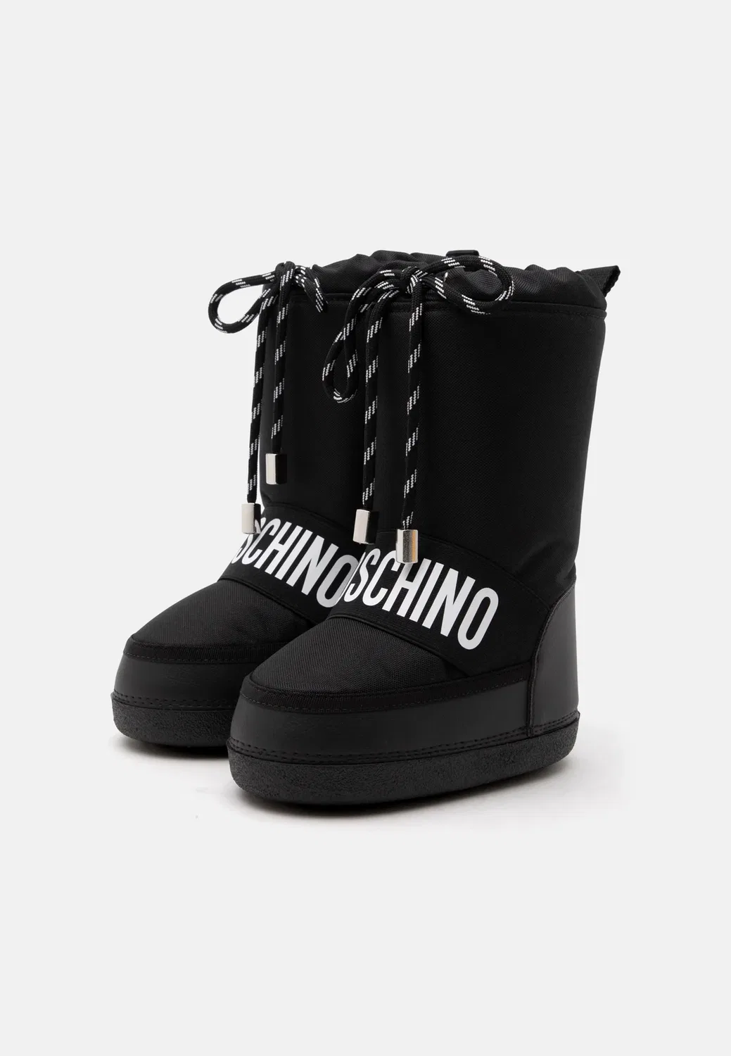 Зимние ботинки унисекс Moschino, Black/White — фото 2