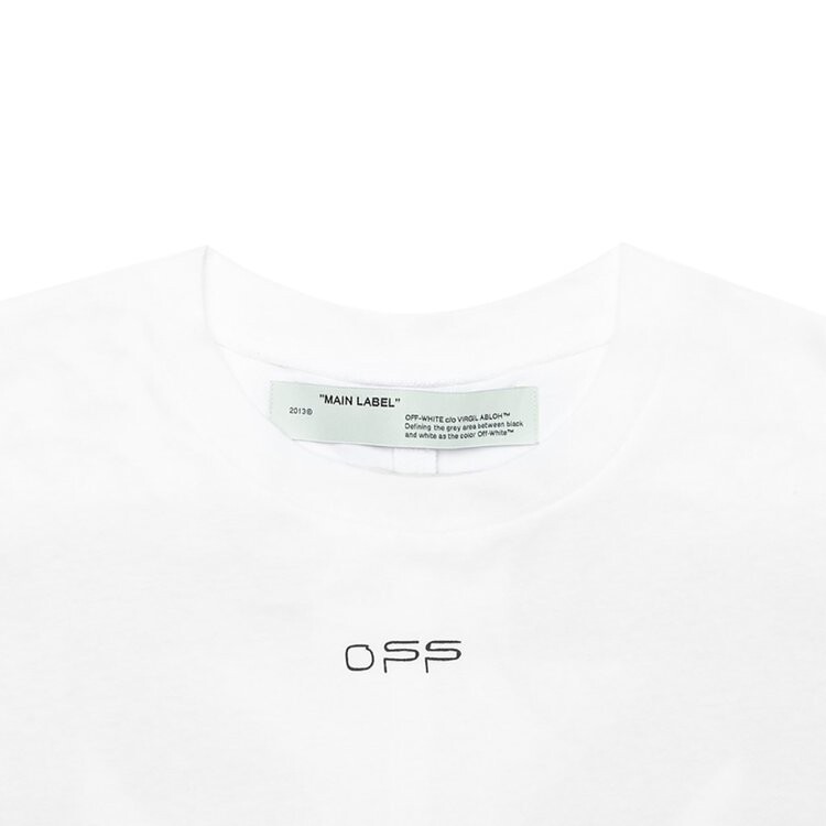 Футболка мужская Off-White Futura Atoms свободного кроя, белый — фото 4