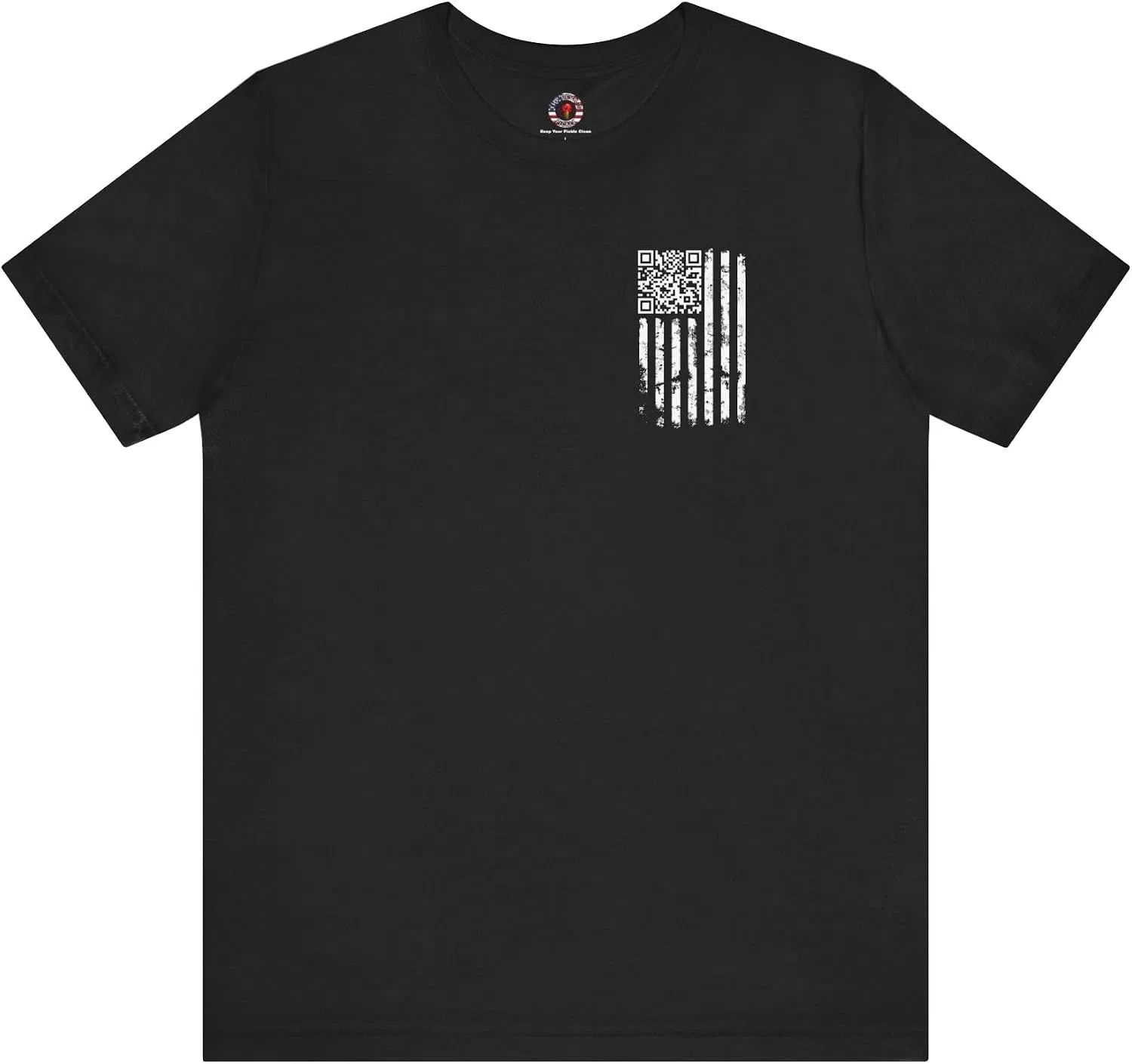 Футболка с QR-кодом Bella Canvas 3001, Black