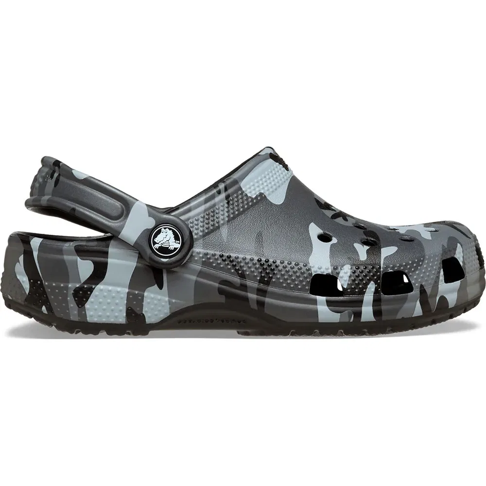 Сабо Classic Camouflage Crocs, серый