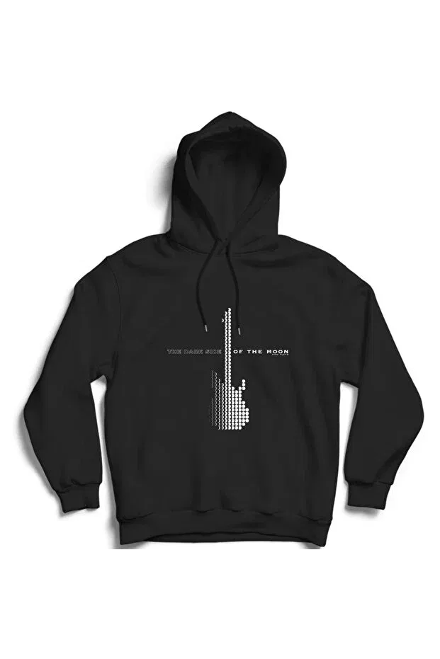 Детское худи для девочек с принтом Pink Floyd Guitar Rock Metal The Fame, Black