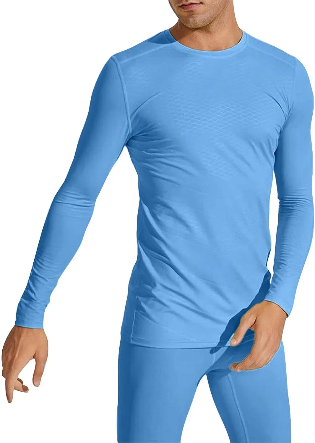 Мужская спортивная футболка свободного кроя Quick Drying, Sky Blue — фото 2