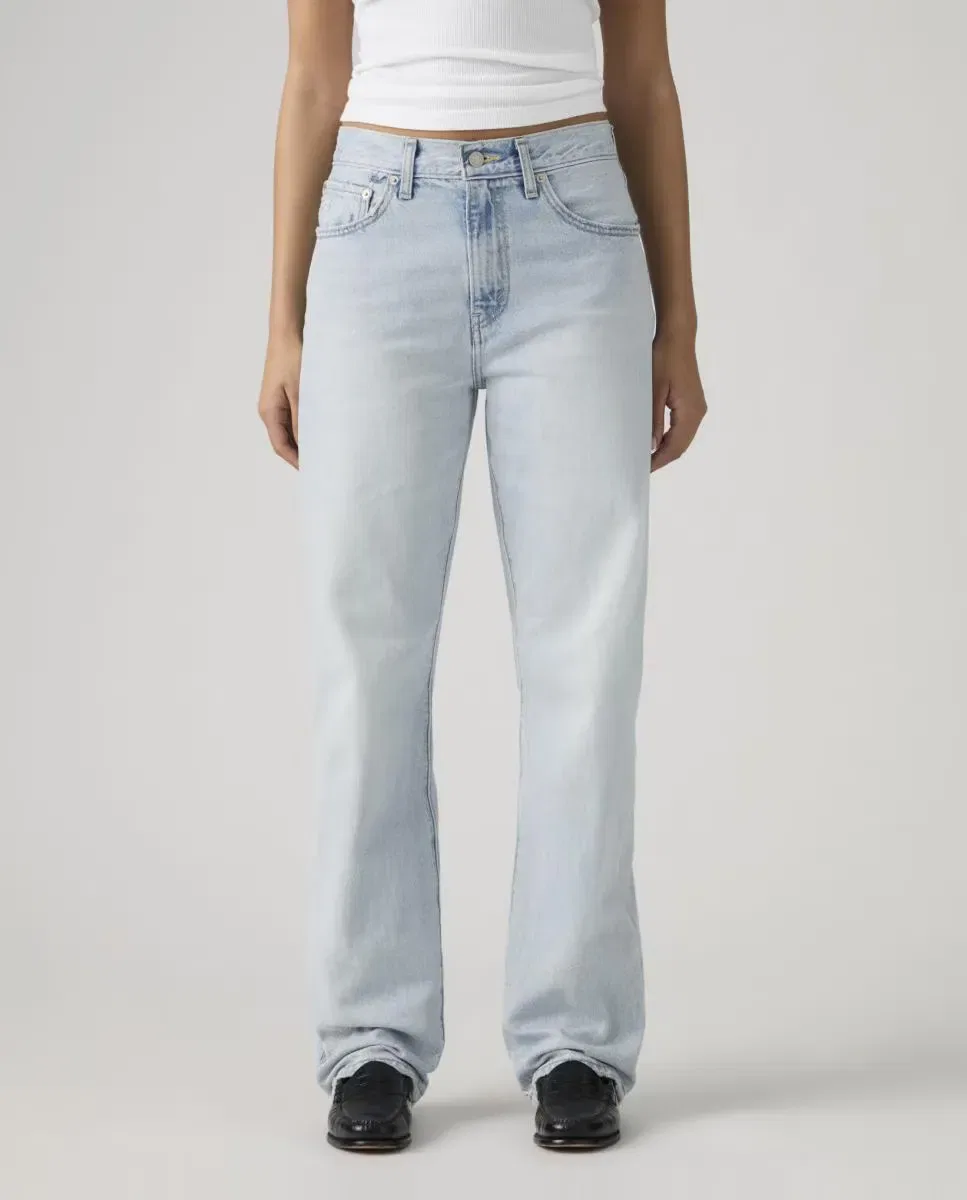 Женские джинсы прямого кроя с высокой посадкой Easy Dad Levi's, Azul Claro — фото 3