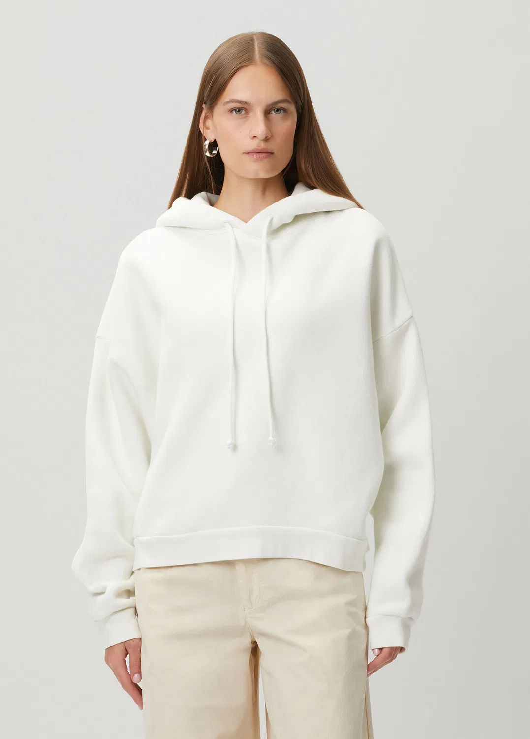 Свитшот с капюшоном Acne Studios, white