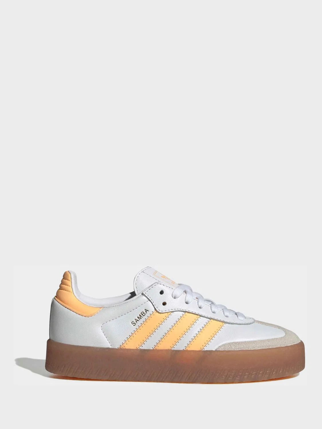 Кроссовки с обновленным верхом Sambae adidas originals, белый/желтый