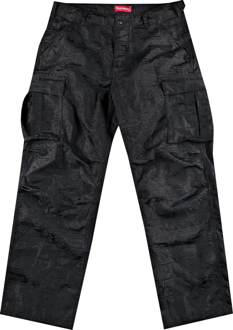 

Брюки Supreme Floral Tapestry Cargo Pant 'Black', черный