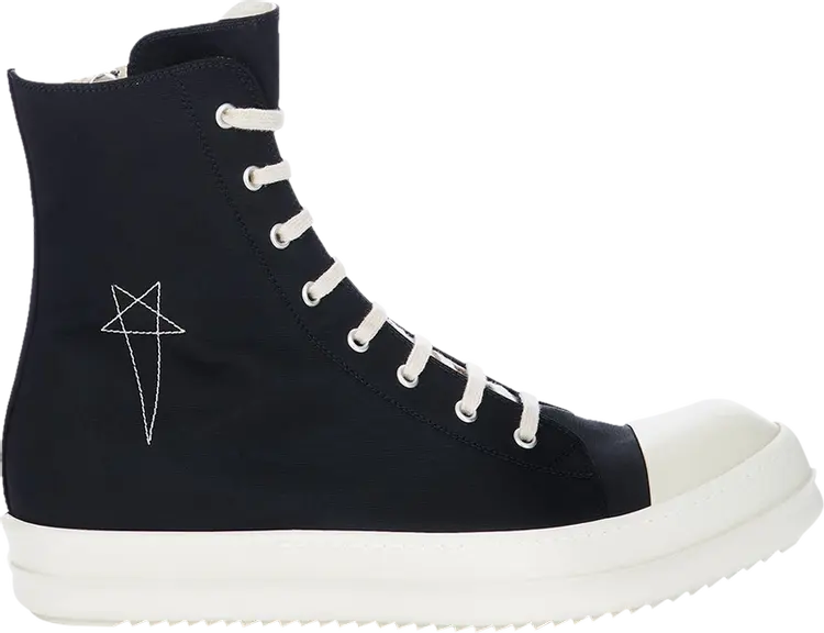Кроссовки Rick Owens Wmns EDFU DRKSHDW Pentagram Embroidery High Black Milk, черный