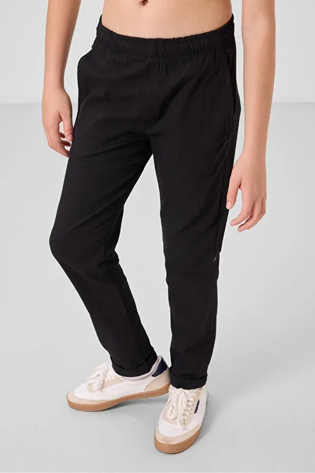 Детские брюки для мальчиков хлопковые Tommy Life, Black — фото 4