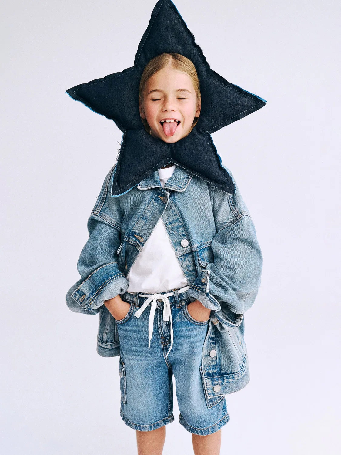 Шорты джинсовые Super Baggy Cotton On, Mid Blue — фото 4
