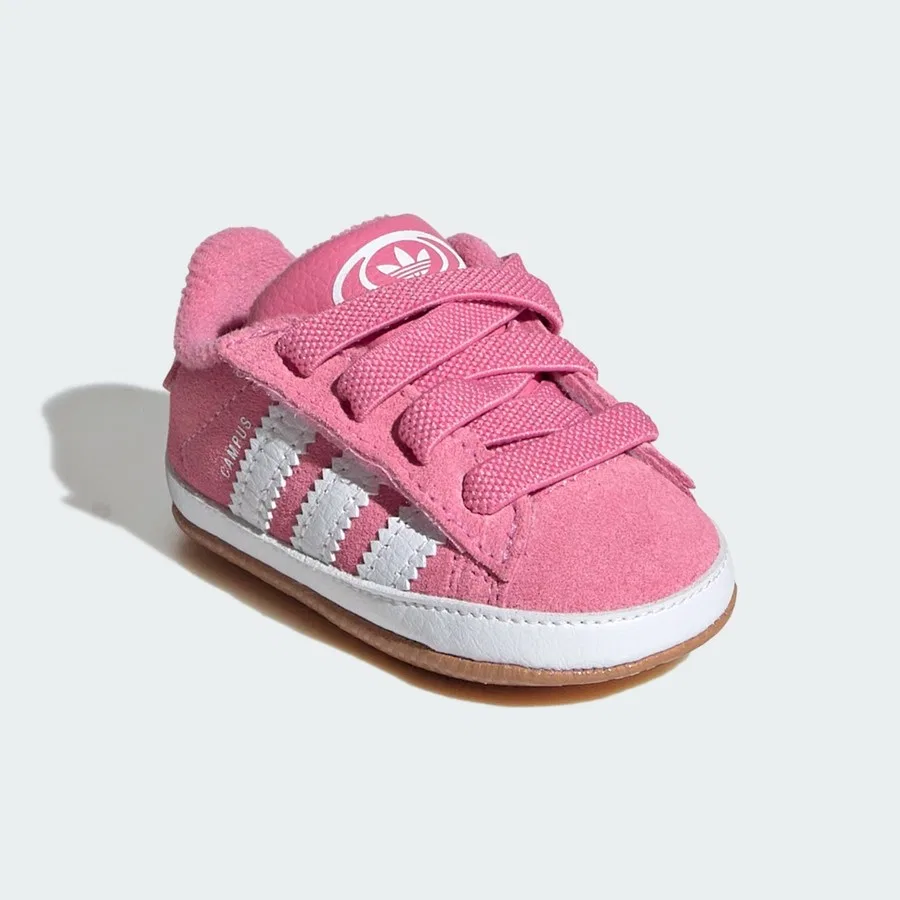 Детские кроссовки с ремешками Campus Crib Shoes Kids adidas, Розовый — фото 3