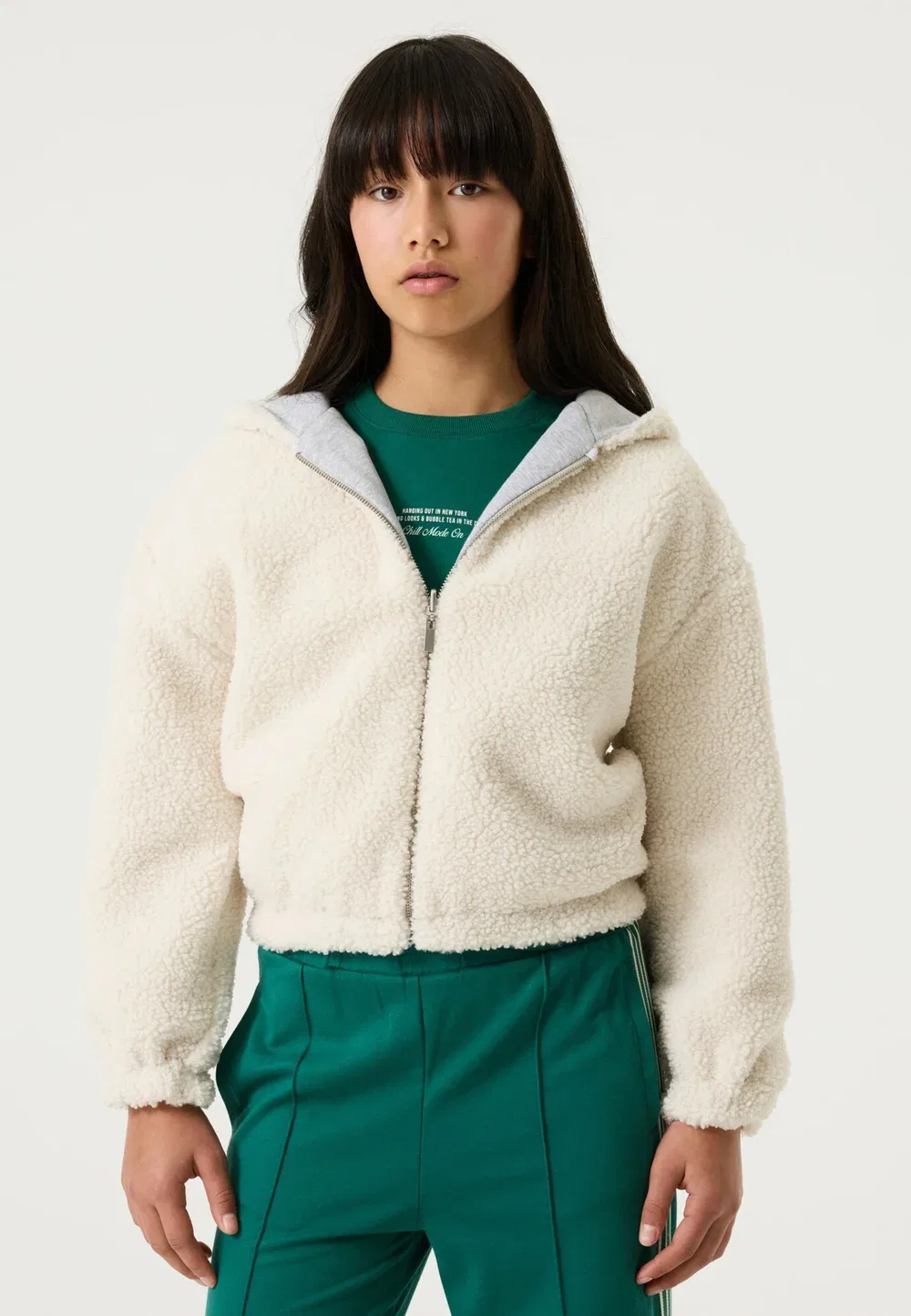 Девушки-Подростки - кардиганы - легкая куртка Garcia, Off White — фото 2